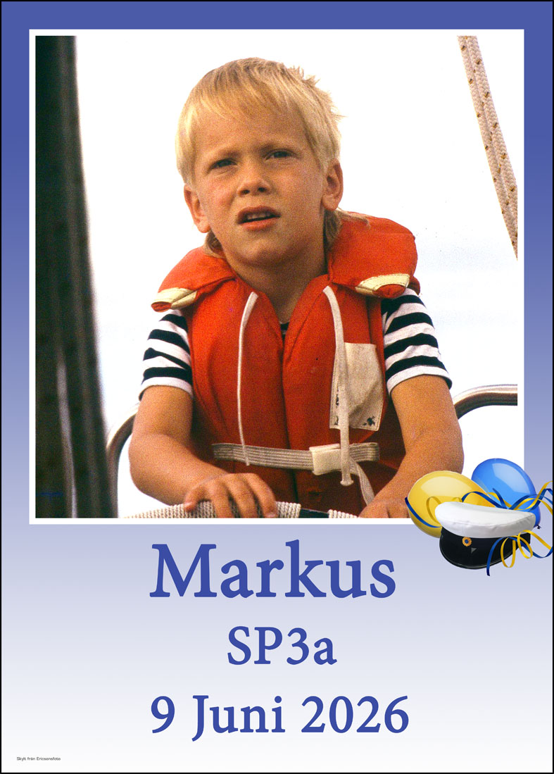 Blå studentskylt 2026