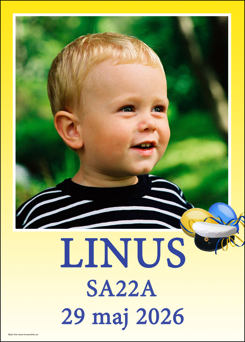 Studentskylt gul 2026