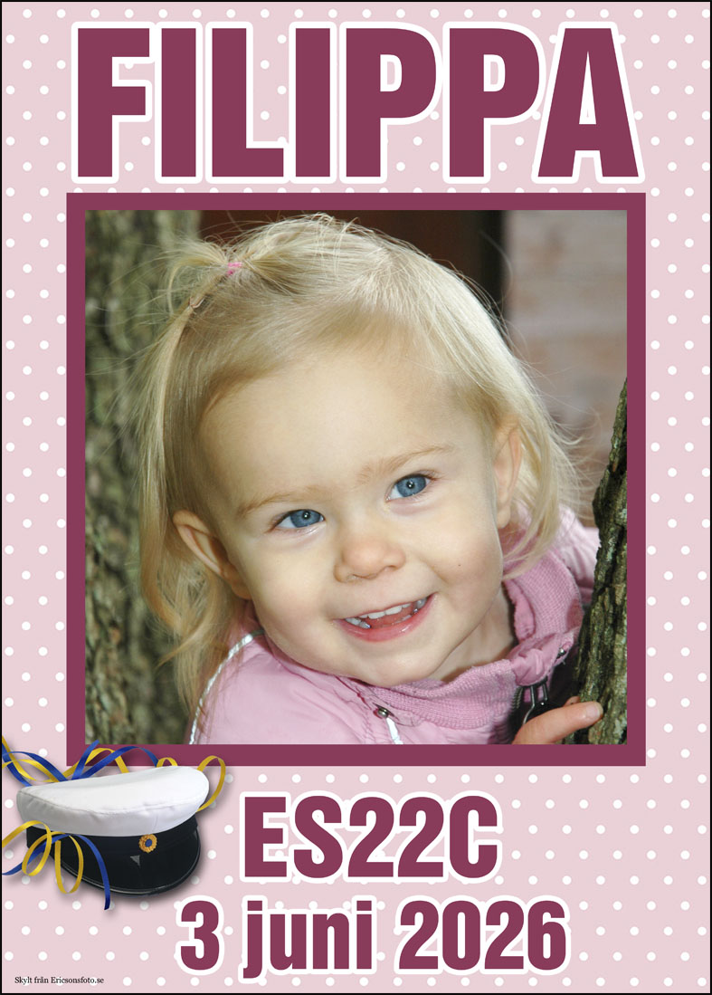 Studentskylt 2026 / Studentplakat hos ericsonsfoto.se