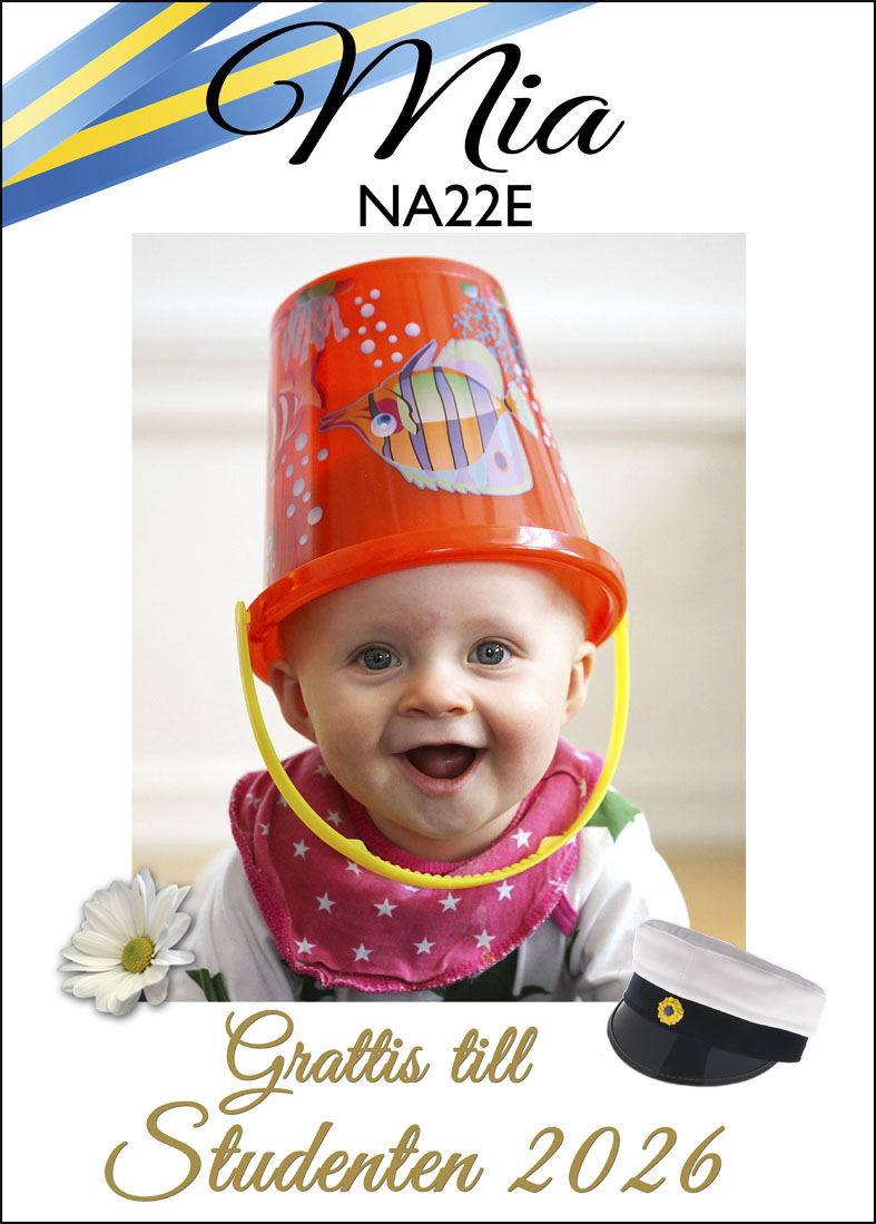 Studentskylt 2026 / Studentplakat hos ericsonsfoto.se