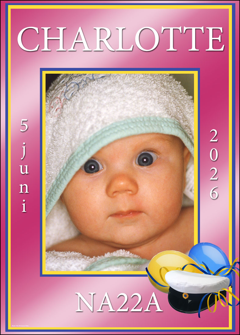 Studentskylt 2026 / Studentplakat hos ericsonsfoto.se