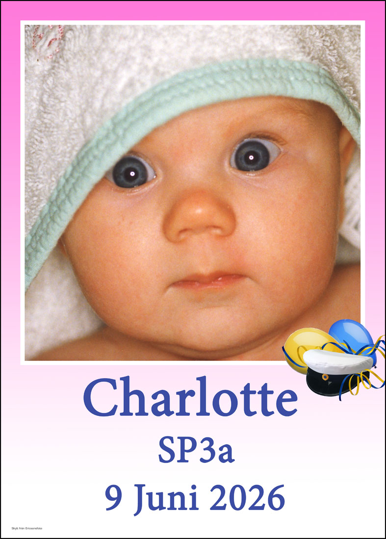 Studentskylt 2026 / Studentplakat hos ericsonsfoto.se