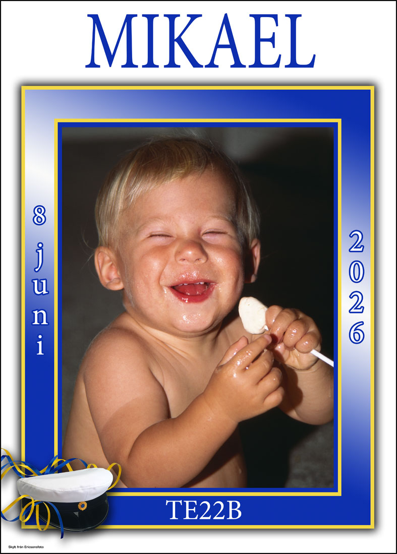 Studentskylt 2026 / Studentplakat hos ericsonsfoto.se