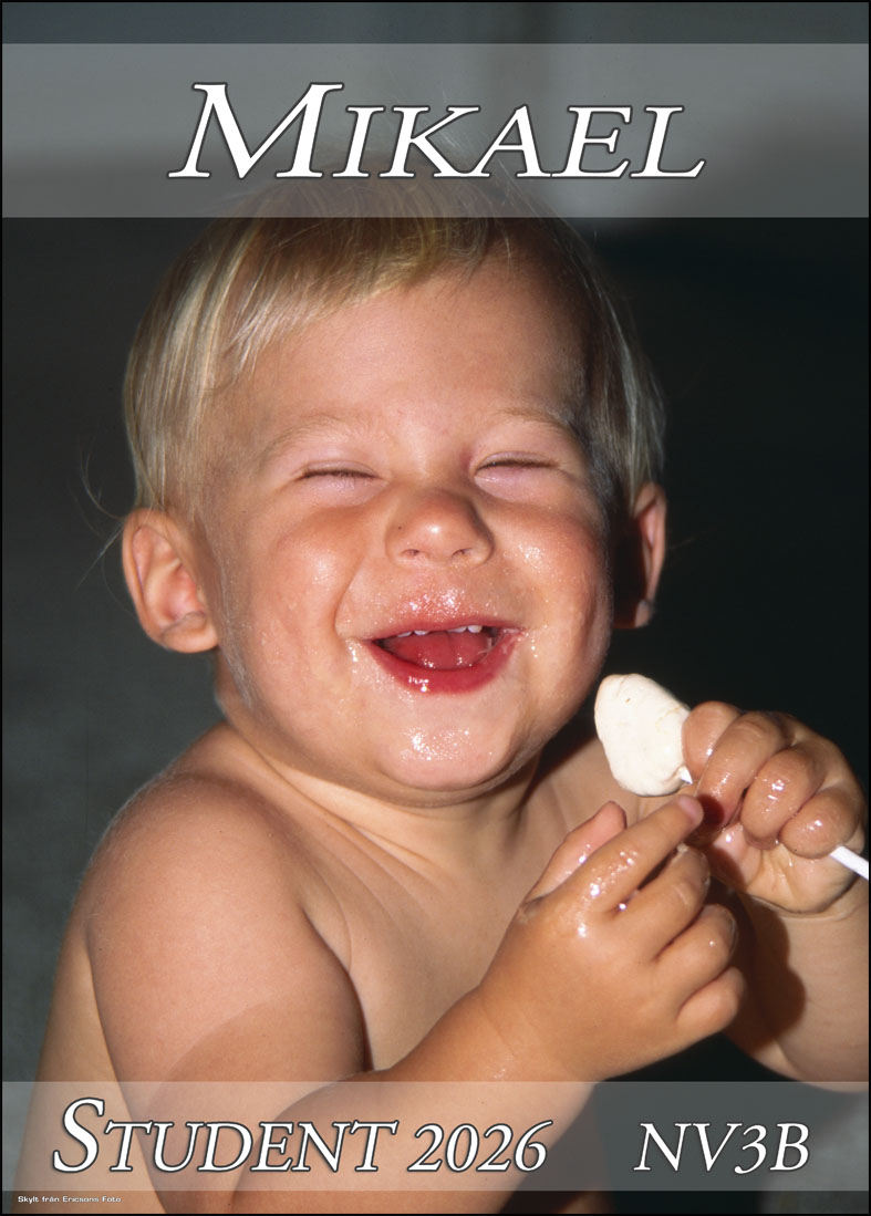 Studentskylt 2026 beställer du hos ericsonsfoto.se