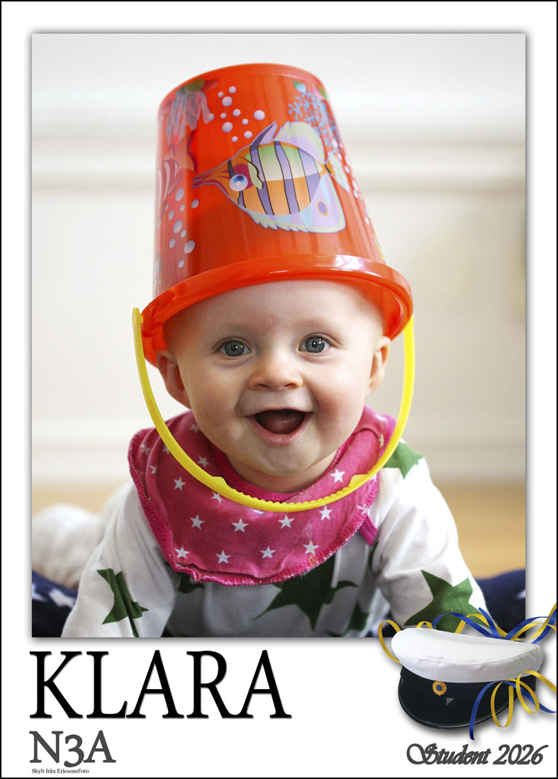 Studentskylt elegant design